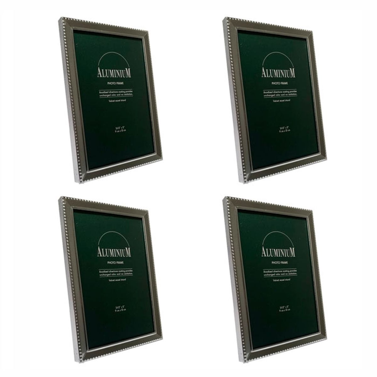 BRIC - Marco de foto plateado Pack de 4.