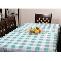 Mantel PVC Cuadrille Rectangular turquesa 140x220 cm