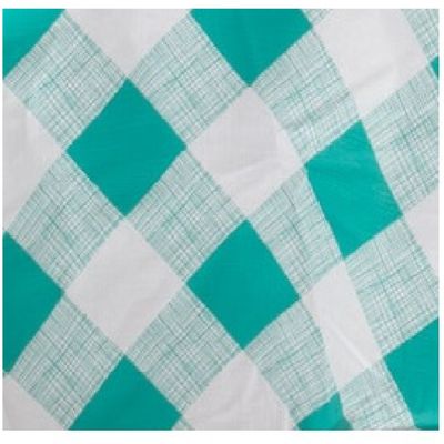 Imagen 2 del producto Mantel PVC Redondo 1,80 cm Cuadrille turquesa