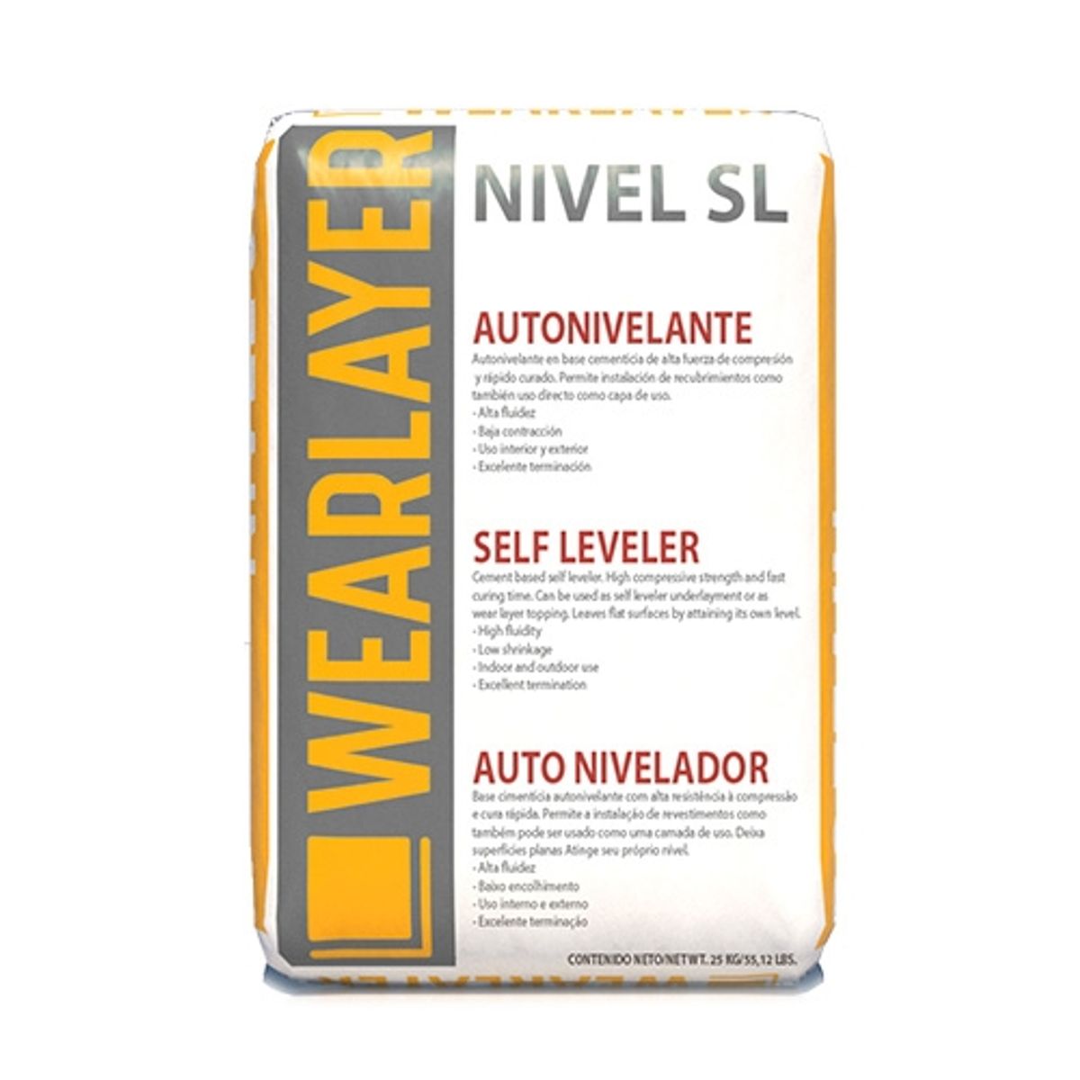 GENERICO - AUTONIVELANTE WEARLAYER NIVEL SL 25 KG