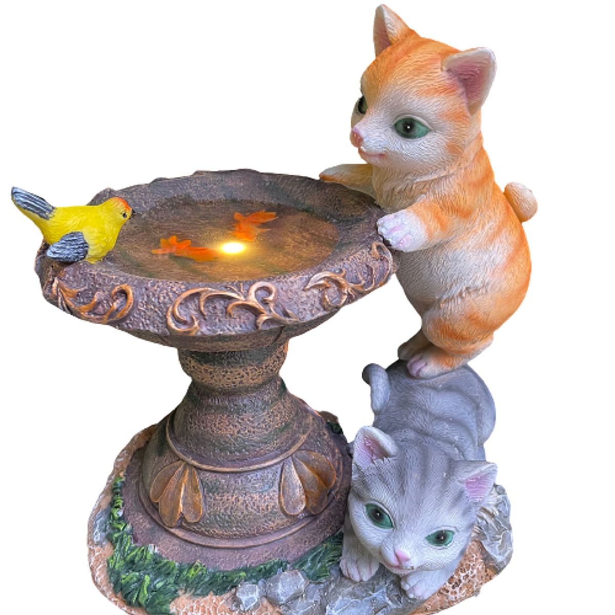 GENERICO - Estatua Gatitos en la Fuente Solar