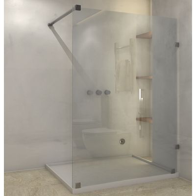 Imagen 2 del producto Shower Door vidrio templado 120x190 cm herraje inox - Civita