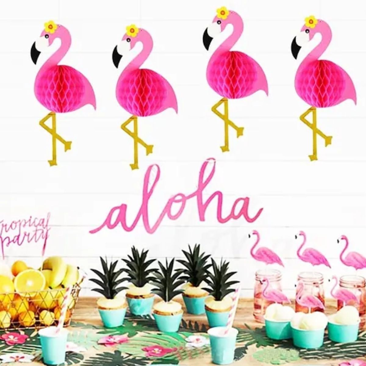 OEM - COLGANTE DE PAPEL PARA DECORACION DE FIESTA DISEÑO FLAMENCO FUCSIA