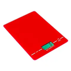 DBLUE - Pesa Digital De 1gr A 5kg Dbpdws40 - Vidrio Templado Rojo