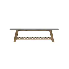 SUR DISEÑO - Mesa de TV London Cemento Madera