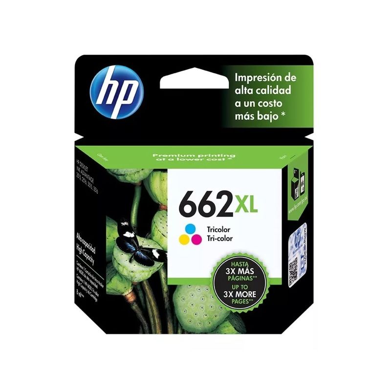 HP - Cartucho Tinta Tricolor 662XL 300 Páginas Original HP