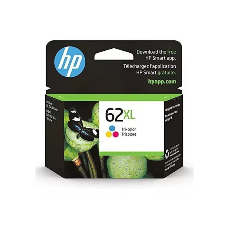 HP - Cartucho De Tinta Hp 62XL Tricolor 415 Páginas Original HP