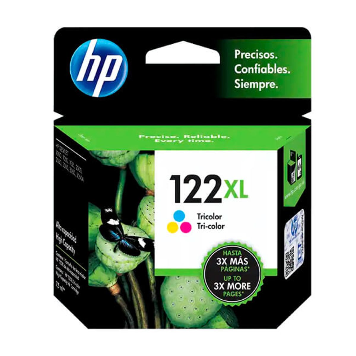 HP - Cartucho De Tinta Hp 122xl Tricolor 330 Páginas Original HP