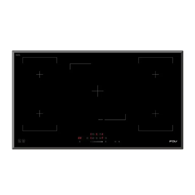 FDV Encimera Inducción Deluxe 5 Focos Black