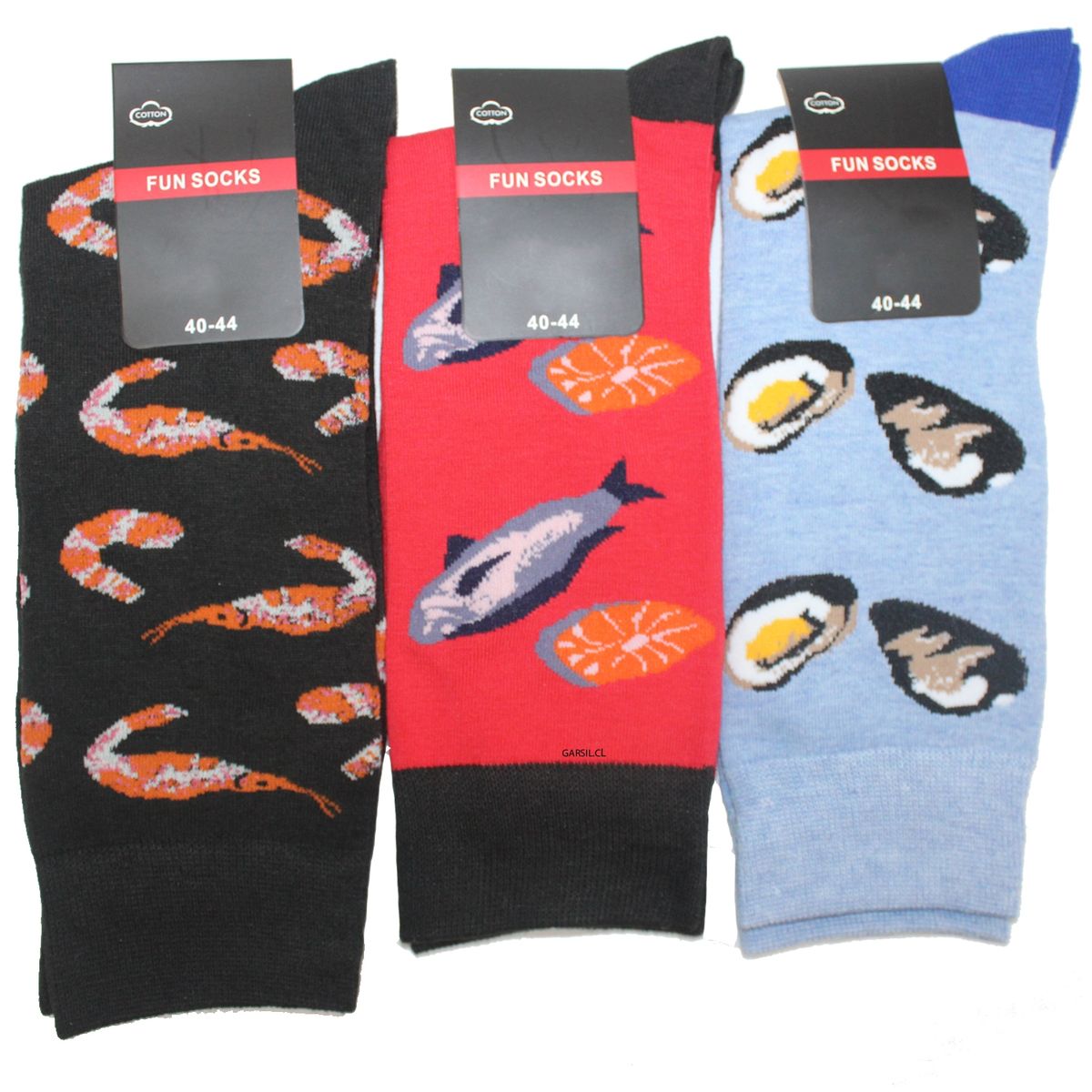 GARSIL - 12 Pares de Calcetines De Algodon Para Hombre - Diseños Divertidos