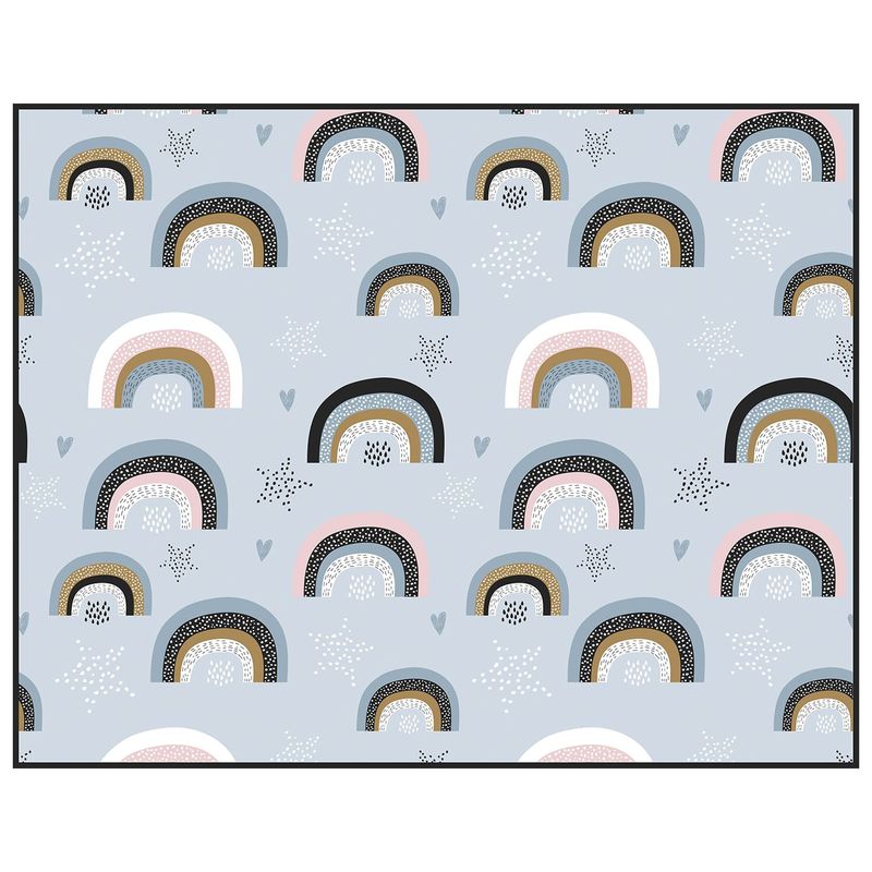 RETELA - Alfombra Vinílica Rainbow Pastel 140x110 cm