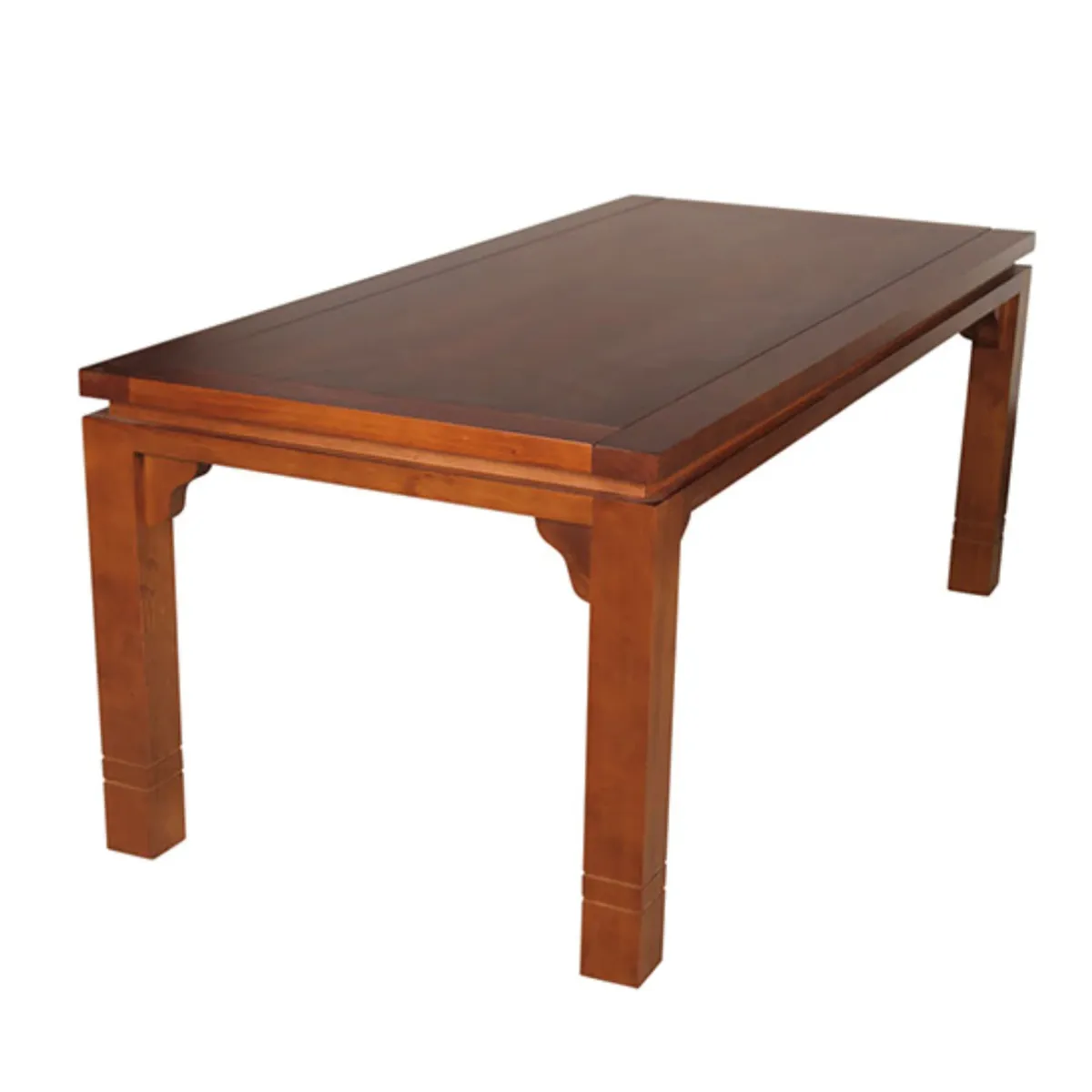 ARTHOME - JUEGO DE COMEDOR LUCIANA 8 SILLAS COLOR MIEL TAPIZ CAFE JASPEADO