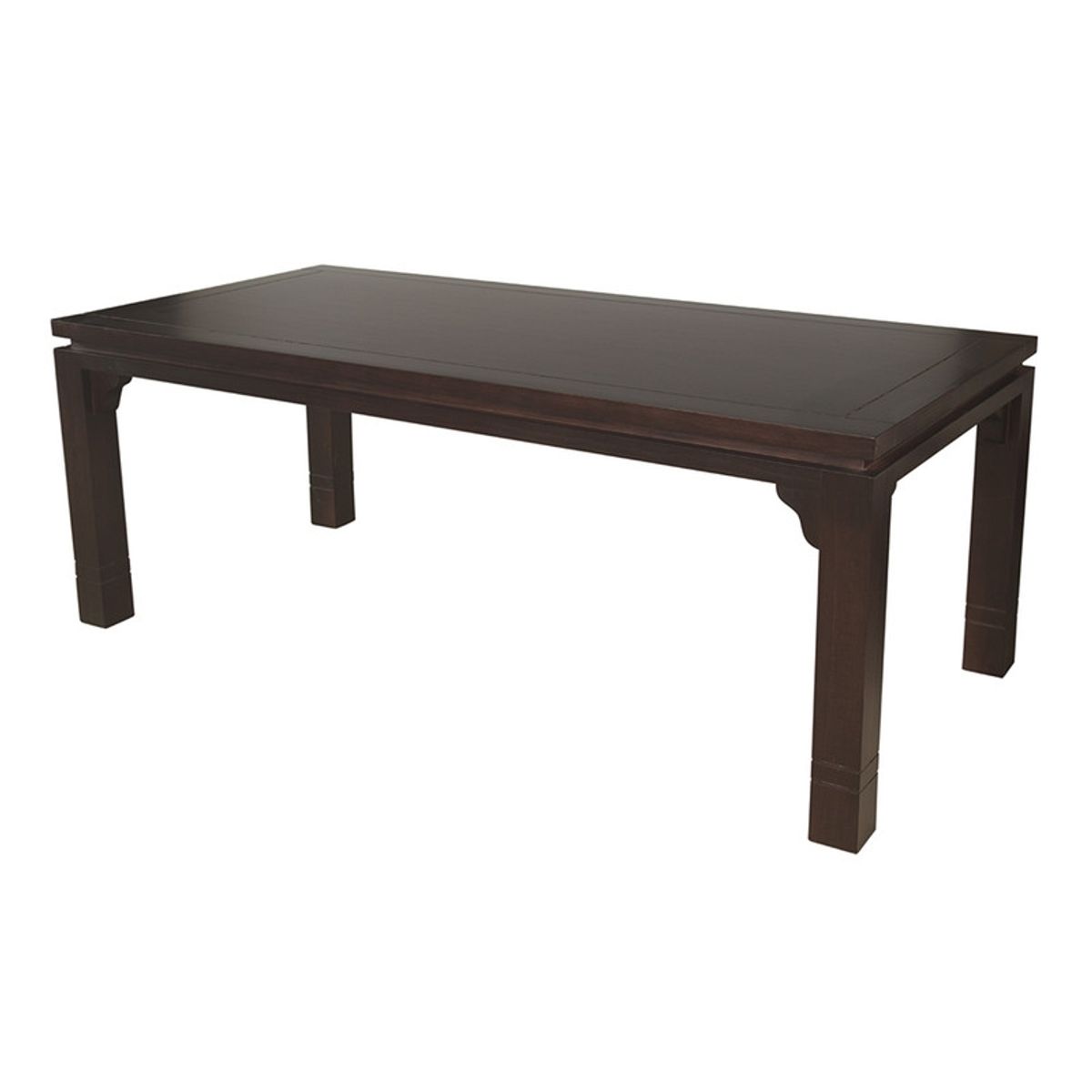 ARTHOME - MESA DE COMEDOR LUCIANA 92 X 200 CM MADERA COLOR CHOCOLATE