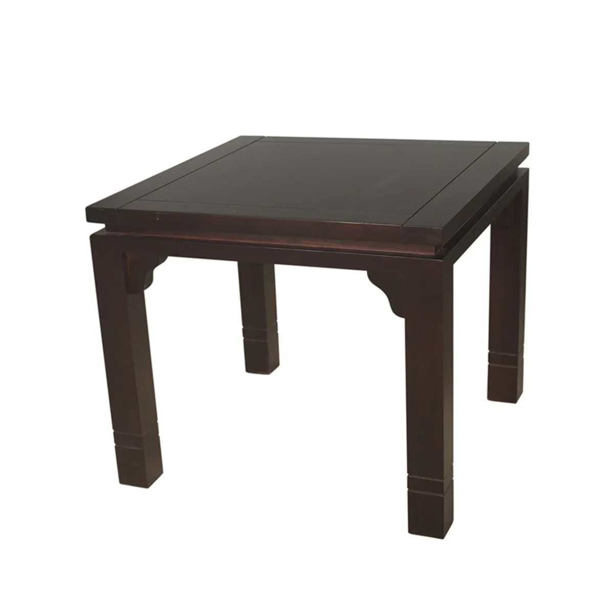 ARTHOME - JUEGO DE COMEDOR LUCIANA 4 SILLAS COLOR CHOCOLATE TAPIZ BEIGE JASPEADO