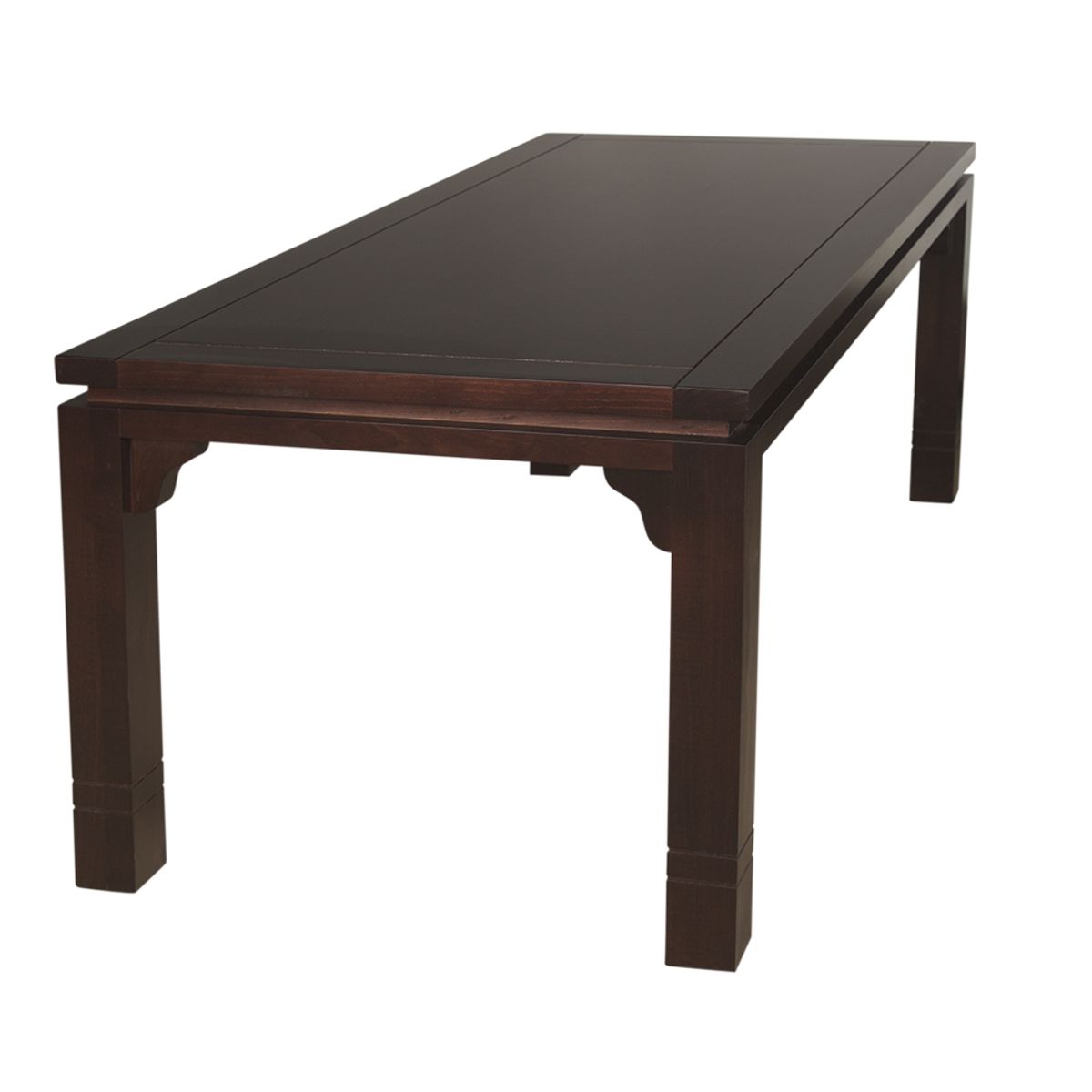 ARTHOME - JUEGO DE COMEDOR LUCIANA 8 SILLAS COLOR CHOCOLATE TAPIZ BEIGE JASPEADO