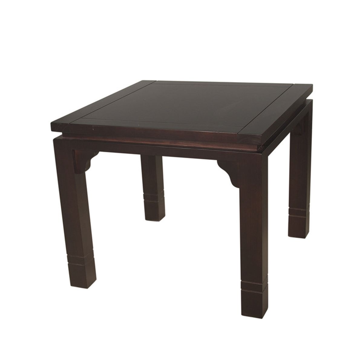 ARTHOME - JUEGO DE COMEDOR AMELIA 4 SILLAS COLOR CHOCOLATE TAPIZ BEIGE JASPEADO