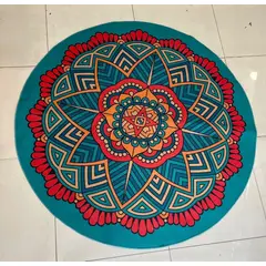 GENERICO - Alfombra diseño 3D redonda 160x160 antideslizante MARIA