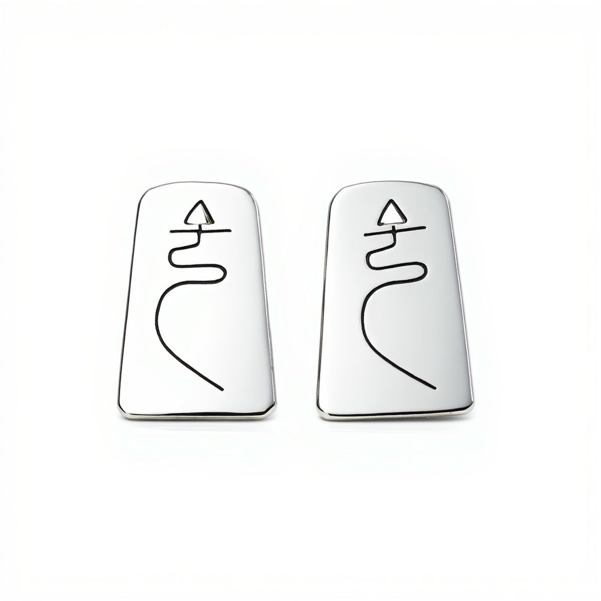 JOYAS MYTOKE - Aros Simbolo Flecha Plata Nacional 980 Apegado