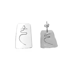 JOYAS MYTOKE - Aros Simbolo Flecha Plata Nacional 980 Apegado