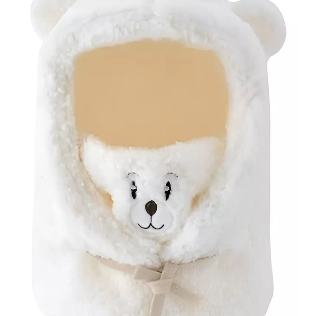 GENERICO - Gorro cuello invierno para niños bebés adultos Blanco