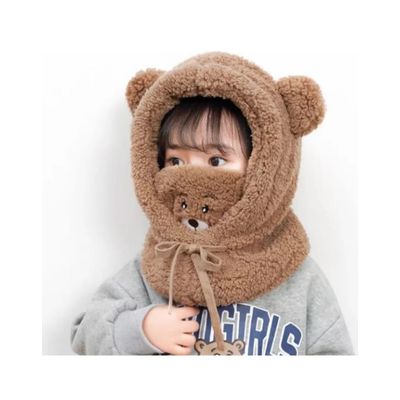 Imagen 2 del producto Gorro cuello invierno para niños bebés adultos marron