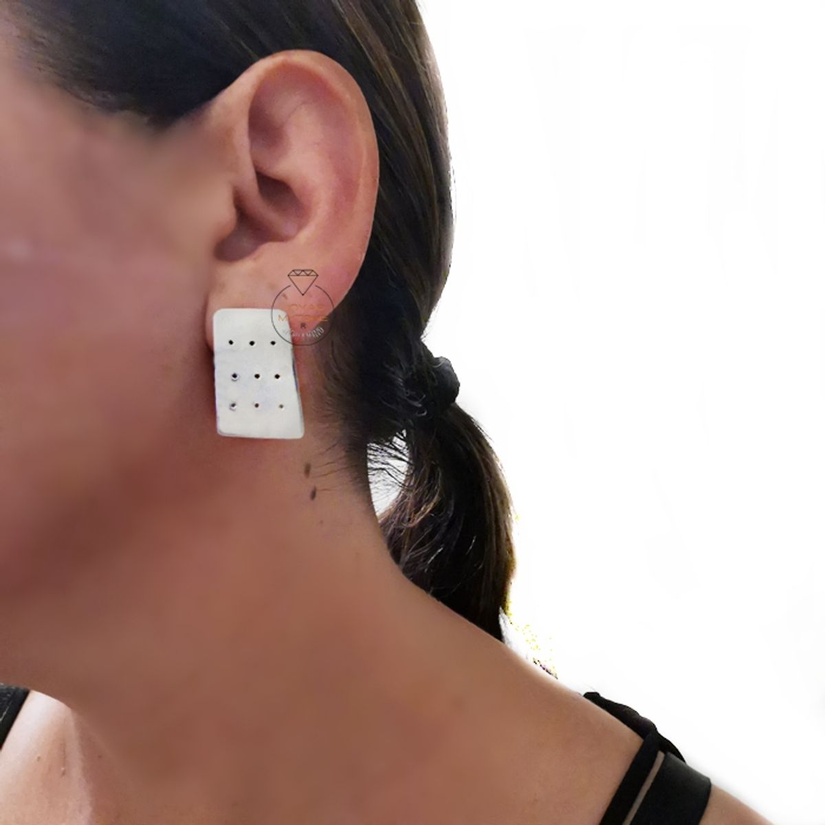 JOYAS MYTOKE - Aros Simbolo Puntitos Plata Nacional 980 Apegado
