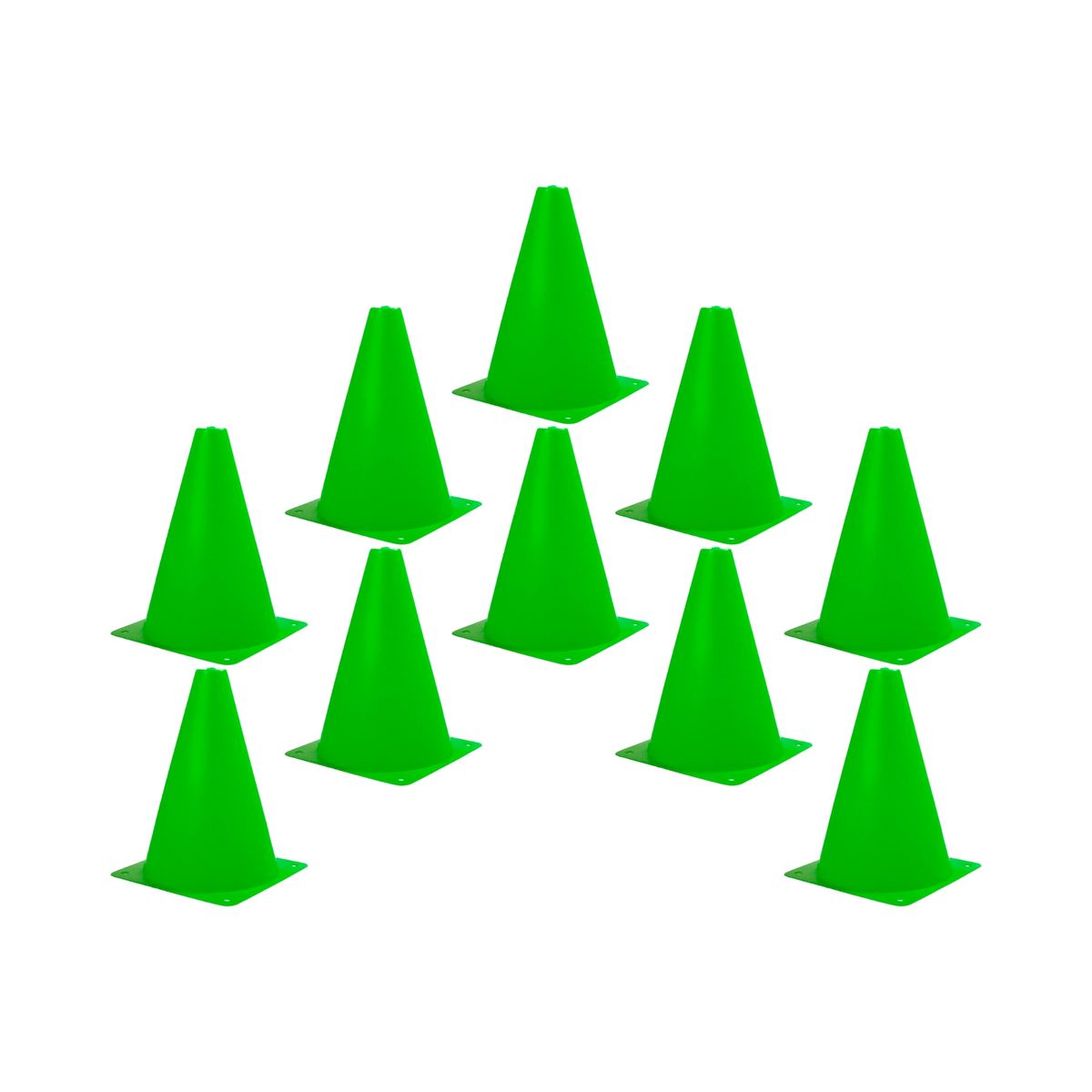 GENERICO - 10 Conos Entrenamiento 18 Cm Agilidad Coordinación
