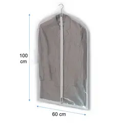 GENERICO - Pack x6 Cubre Traje Terno Transparente PVC 60x100cm Funda Ropa