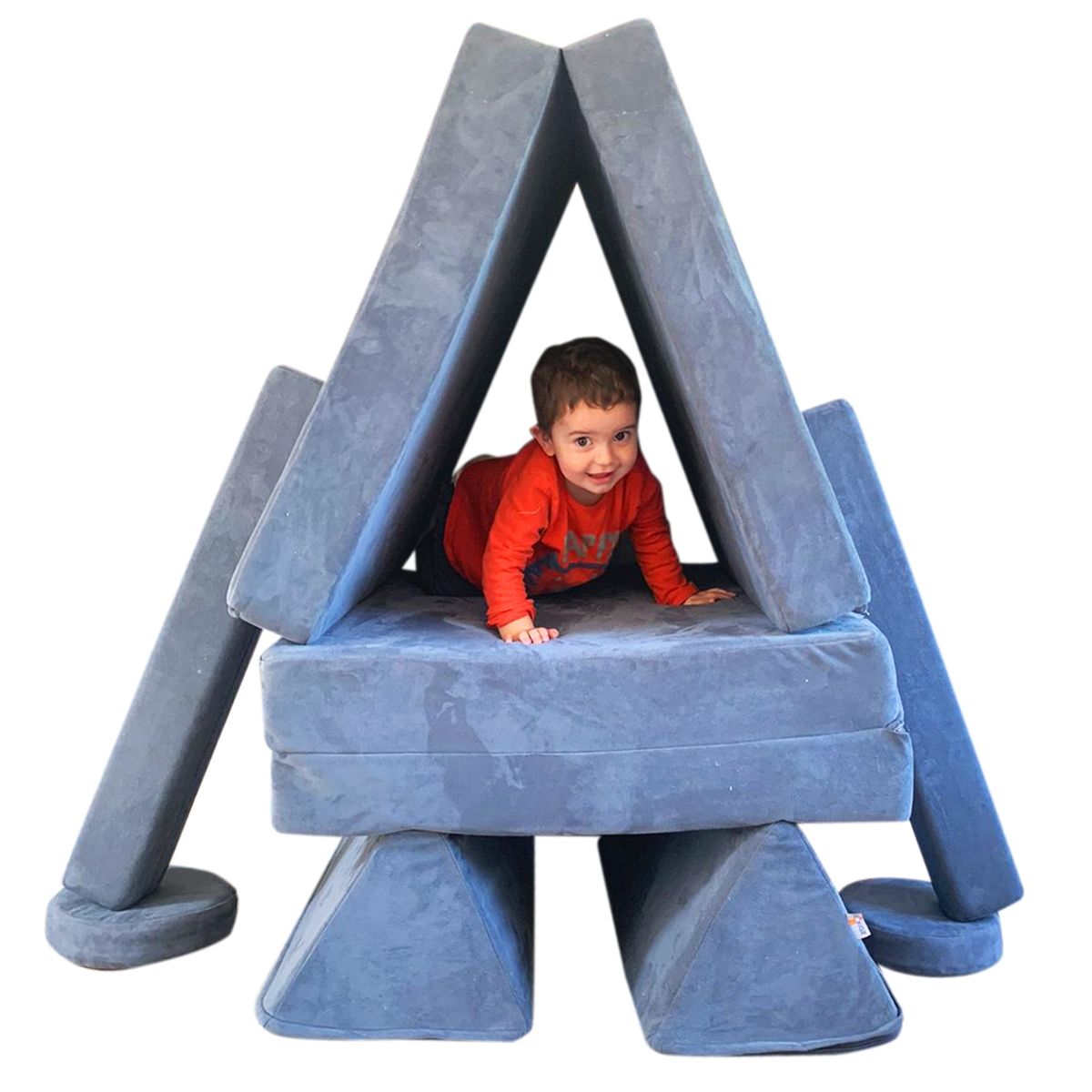 BLOKIDS - Sillón De Juegos Modular Blokid Para Niños Azul Piedra