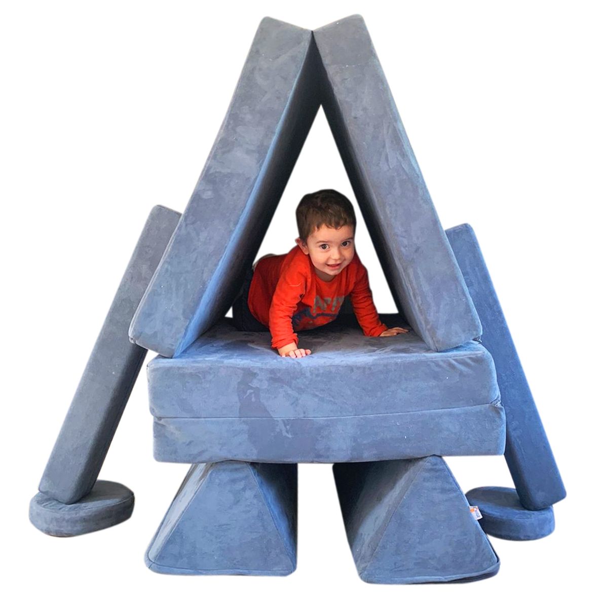 BLOKIDS - Sillón De Juegos Modular Blokid Para Niños Azul Piedra