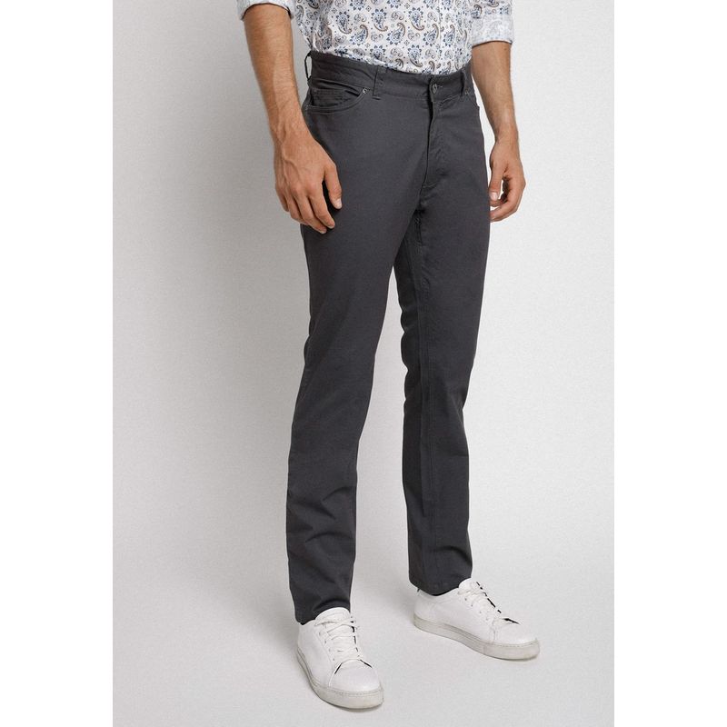 TRIAL - Pantalón cinco bolsillos gris oscuro