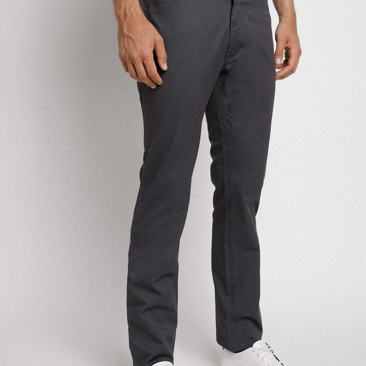TRIAL - Pantalón cinco bolsillos gris oscuro