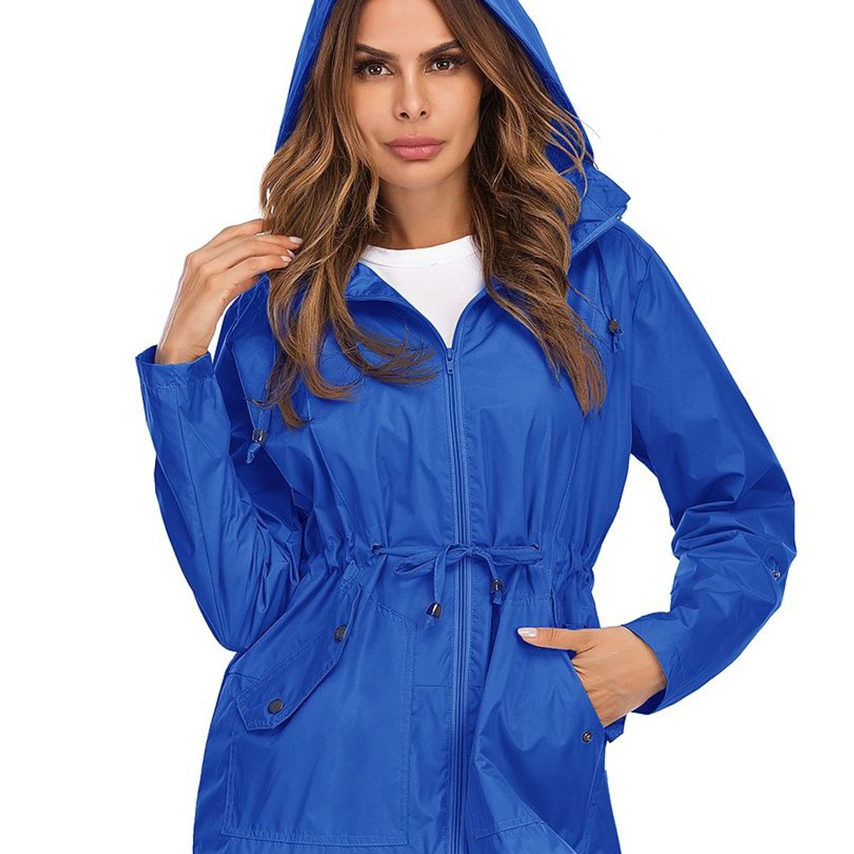 BONVERANO - Chaqueta impermeable para mujer Gris.