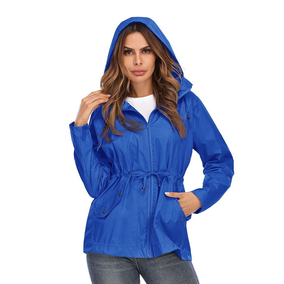 BONVERANO - Chaqueta impermeable para mujer Gris.