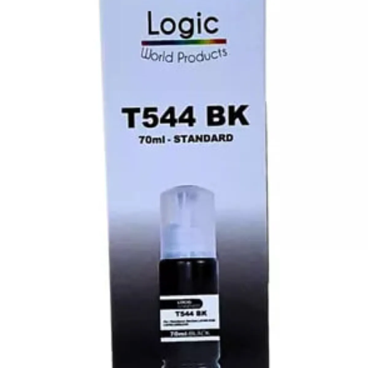 LOGIC - Tinta T544 Para Epson Con Boquilla 70ml L3110 L3150 Color Negro