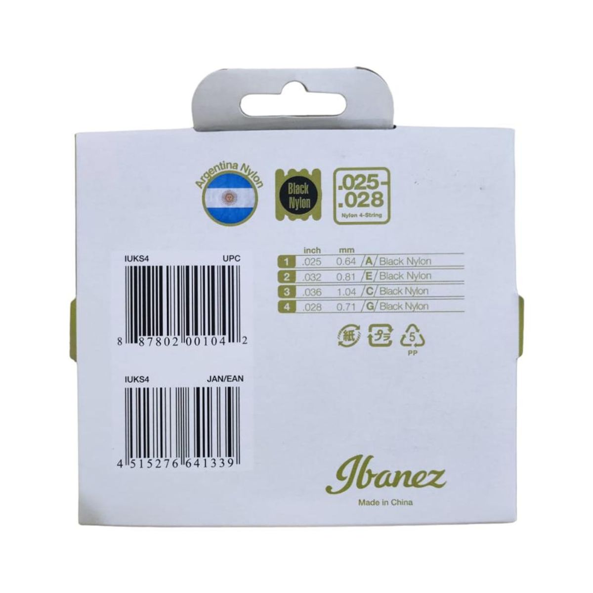 IBANEZ - Set de cuerdas para Ukelele Ibanez IUKS4