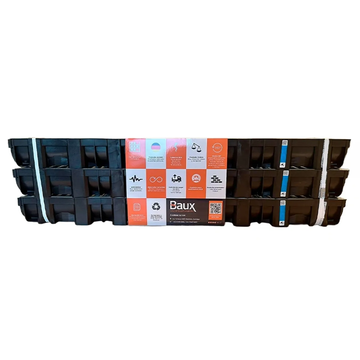 GENERICO - KIT DE 3 Canaleta De  Piso Agua Lluvia Top X 11,9 X 8,9 X 100 Cm A15