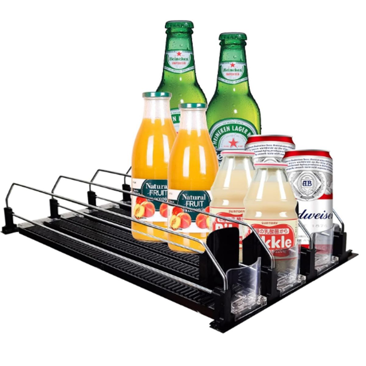 WAKESHOME - Organizador de Bebidas Botellas Para Refrigerador Despensa