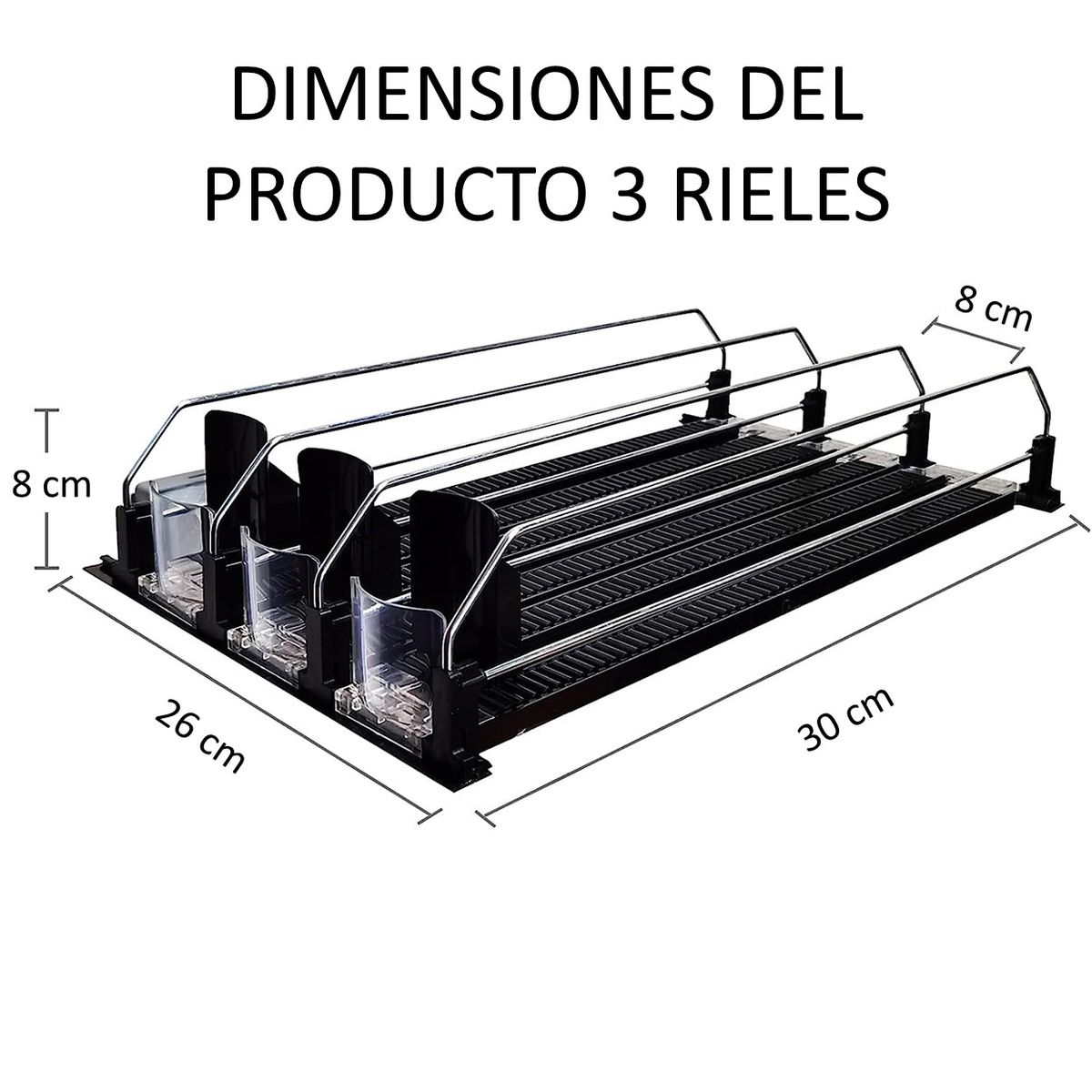 WAKESHOME - Organizador de Bebidas Botellas Para Refrigerador Despensa