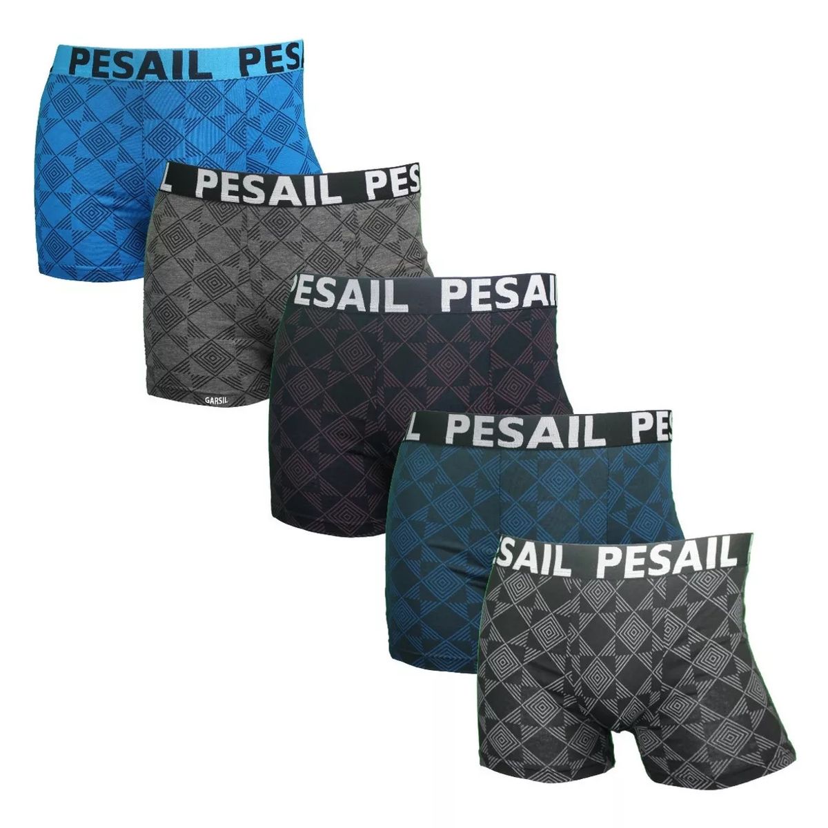 GARSIL - 12 Bóxer De Algodón Para Hombre Con Diseños - Precio Por Docena.