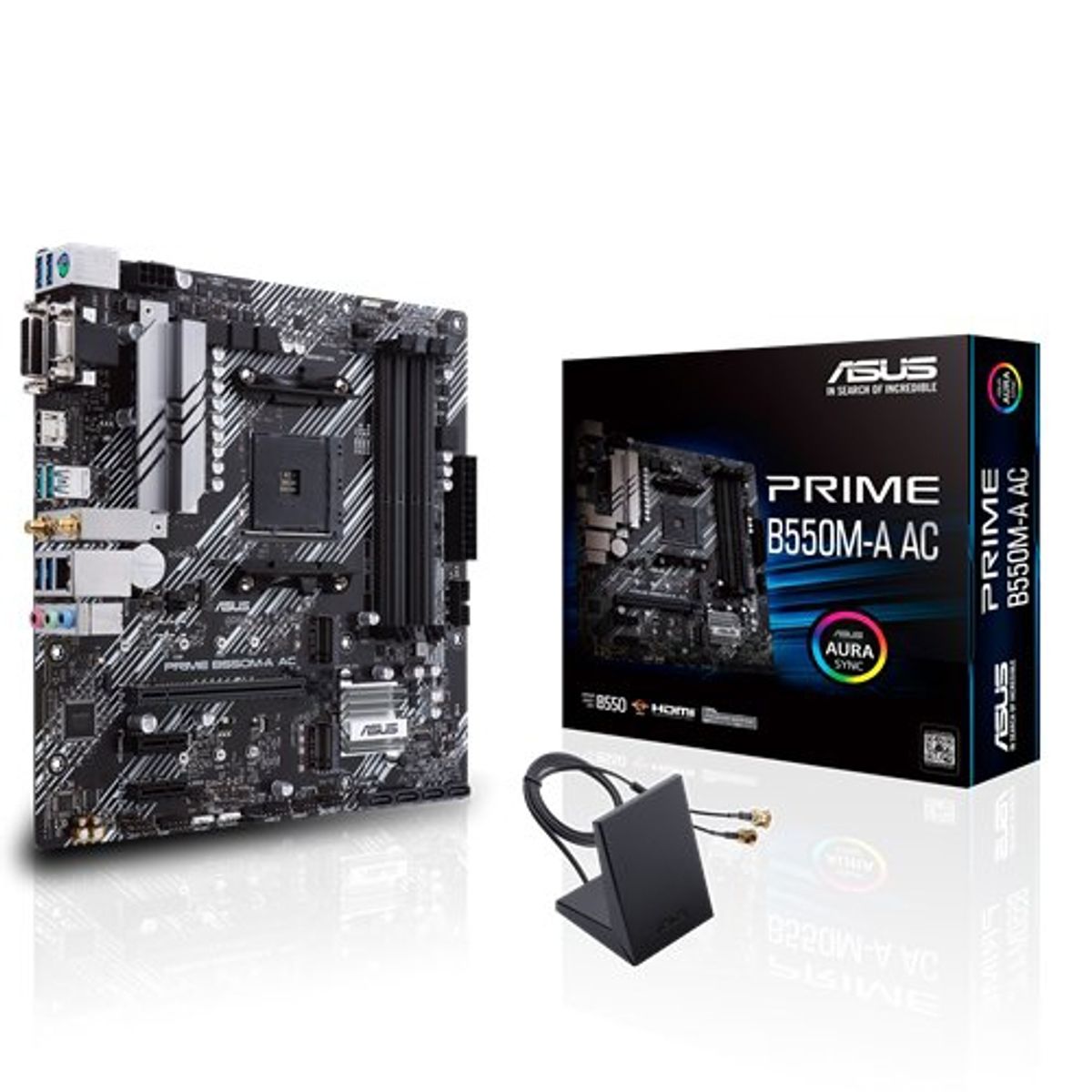 ASUS - Placa Madre Asus Prime B550M-A AC Socket AM4 Factor mATX WiFi