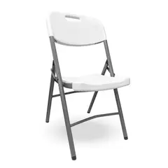 HOME&DESIGN - Silla Blanca Plegable respaldo Liso