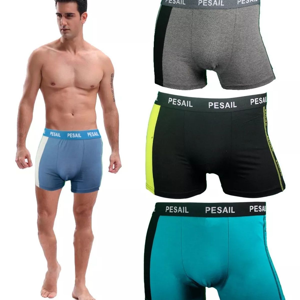 GENERICO - 12 Bóxer Para Hombre De Algodón Con Diseños - Precio Por Docena.