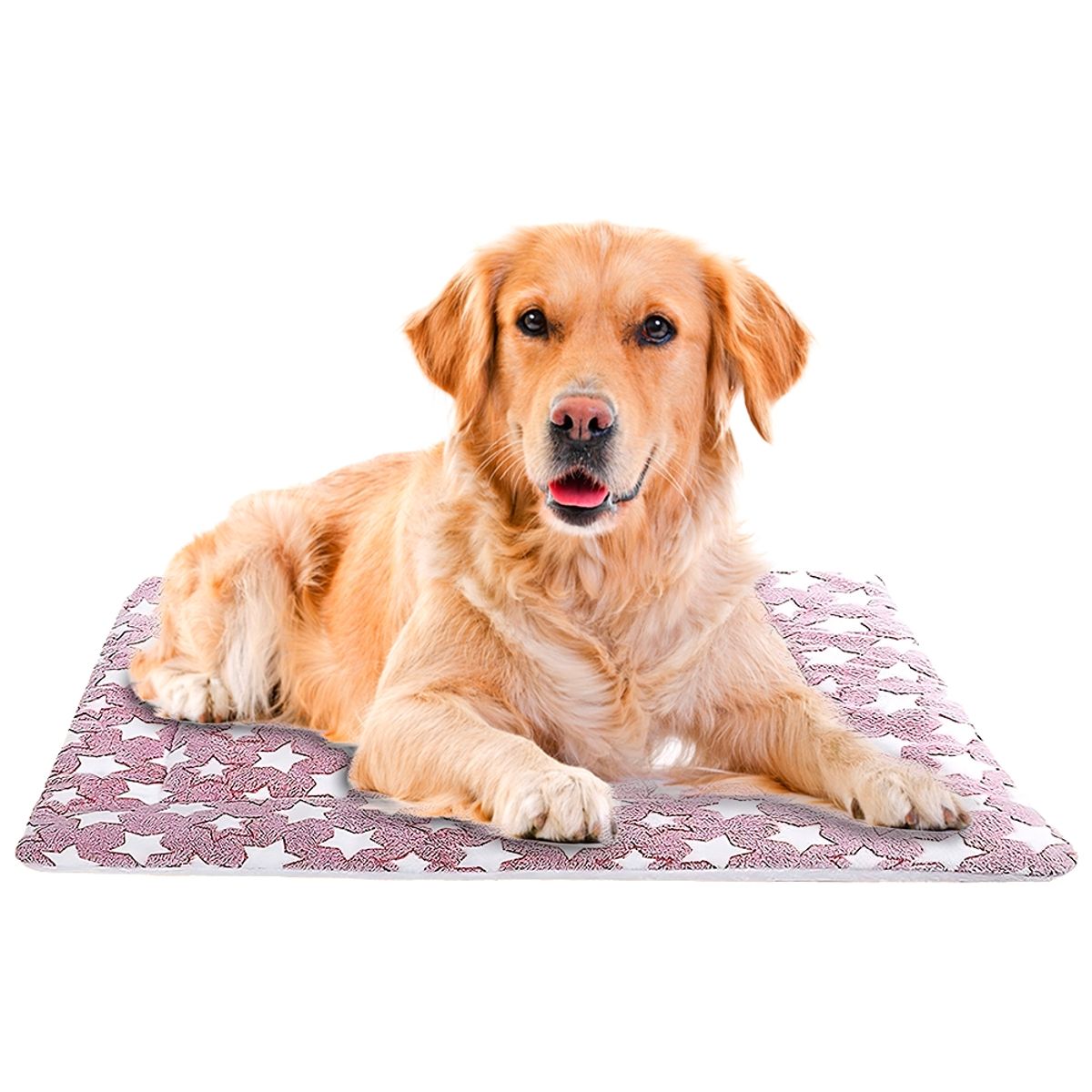 GENERICO - Manta Acolchada De Polar Suave Para Mascotas Color Rosada