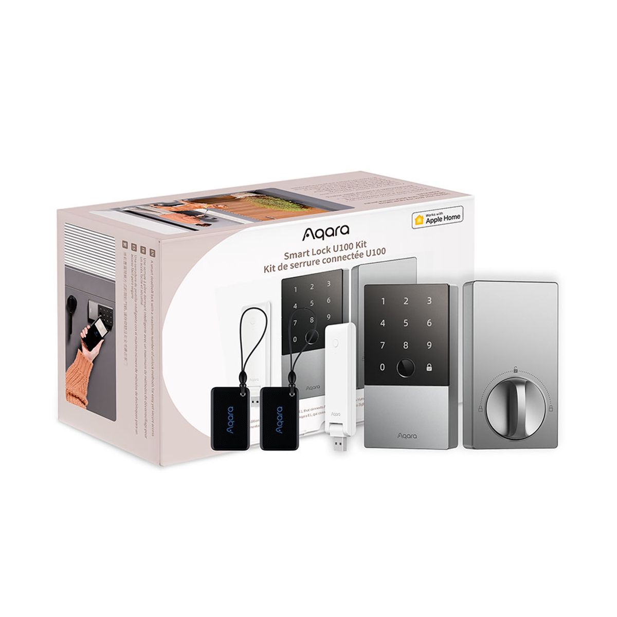 AQARA - Cerradura Smart Kit U100 Aqara Zigbee 3.0 - Silver
