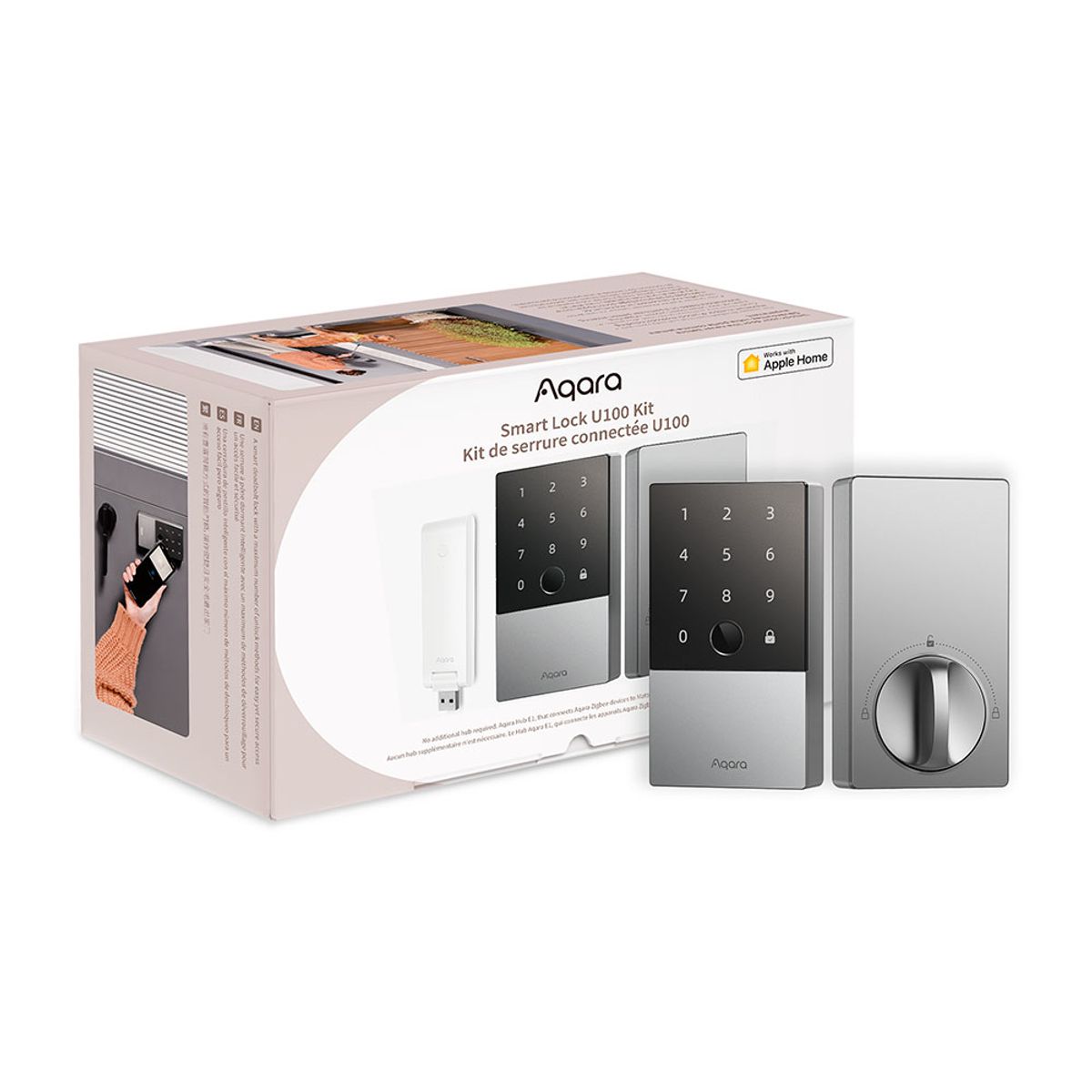 AQARA - Cerradura Smart Kit U100 Aqara Zigbee 3.0 - Silver