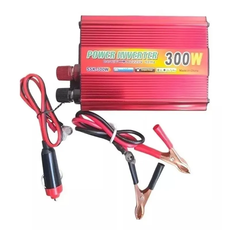 GENERICO - Inversor Voltaje Corriente 12v A 220v Auto Portatil 300w