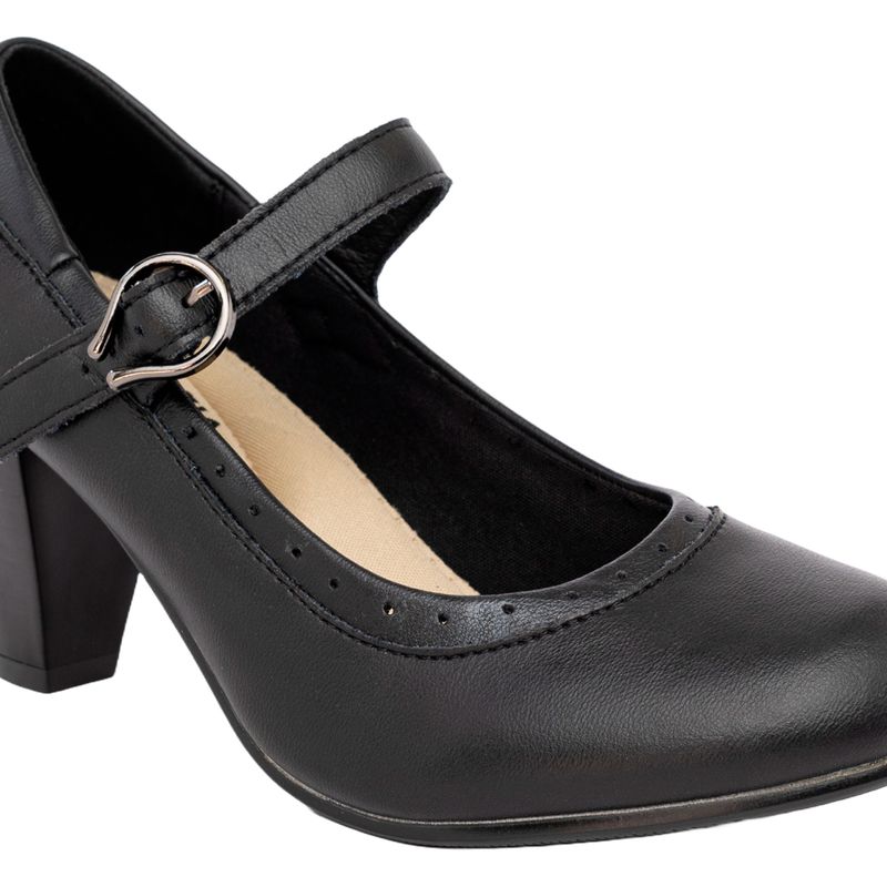 ALQUIMIA Zapato Cueca Mujer Negro Chilota Alquimia