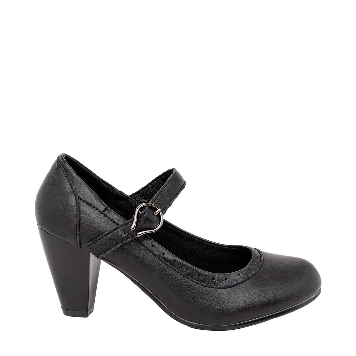 ALQUIMIA - Zapato Cueca Mujer Negro Chilota Alquimia