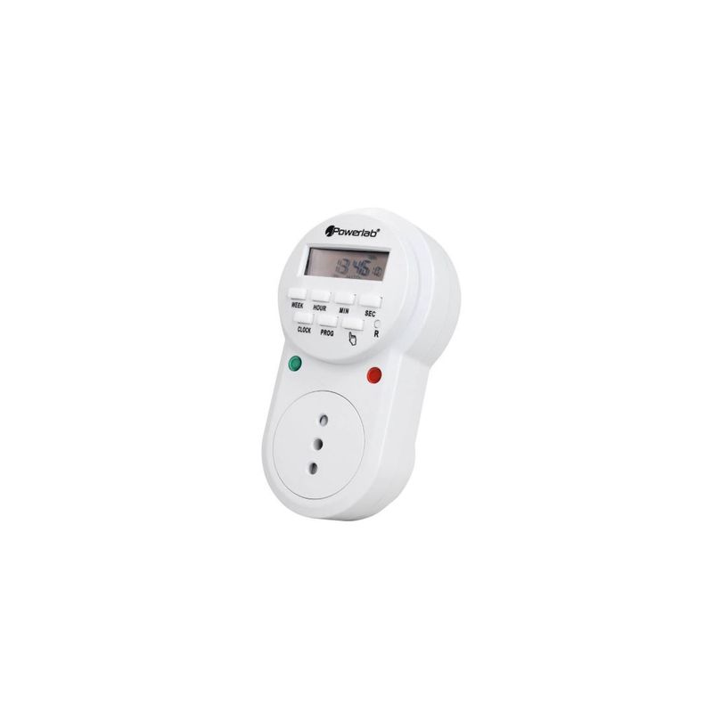 POWERLAB - Timer Temporizador Digital Semanal 24/7 Powerlab - 9235 POWERLAB